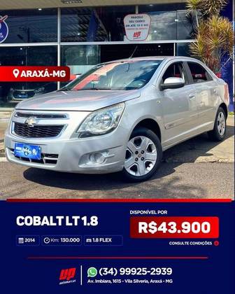 CHEVROLET COBALT 1.8 MPFI LT 8V FLEX 4P AUTOMÁTICO